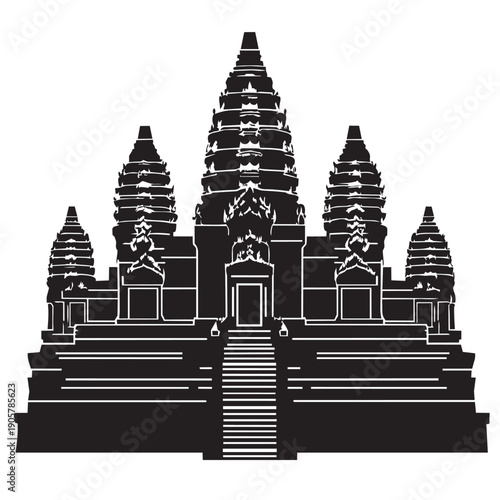vector illustration of a temple