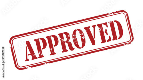 Approval Stamp: A bold red APPROVED stamp conveys instant authorization. The stamp is a symbol of confirmation and validation. This is perfect for business documents, official correspondence.