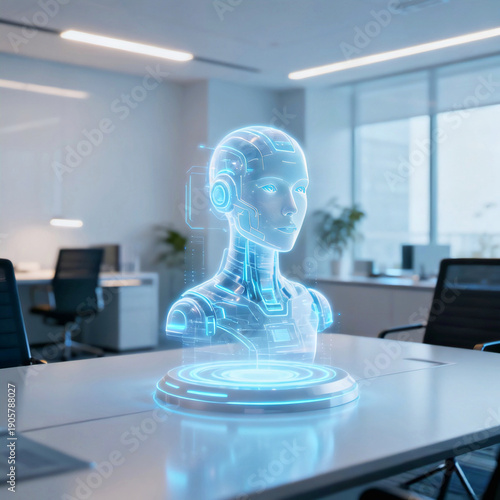 Futuristic Hologram Technology for Corporate Communication