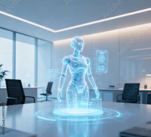 Futuristic Hologram Technology for Corporate Communication