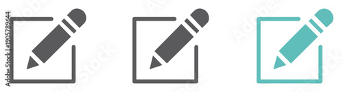 edit pen flat vector icons