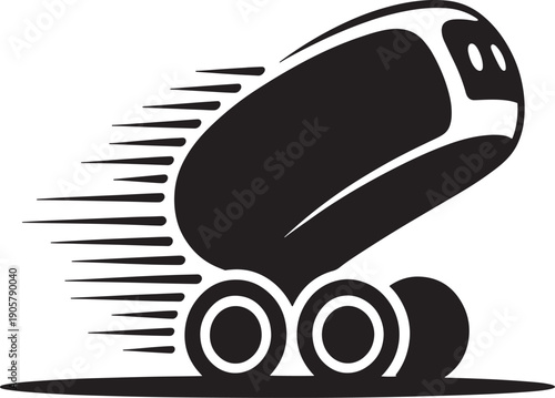 Highspeed train in motion