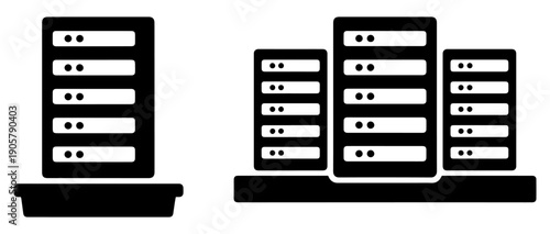 computer server network icon set