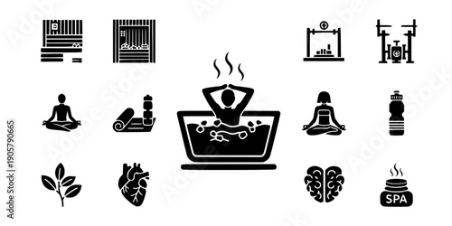 Cold Plunge Wellness Tub Recovery Icon