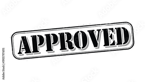 Approved Stamp: A bold stamp declares APPROVED, symbolizing endorsement, validation, and authorization. A visual representation of confirmation and agreement.