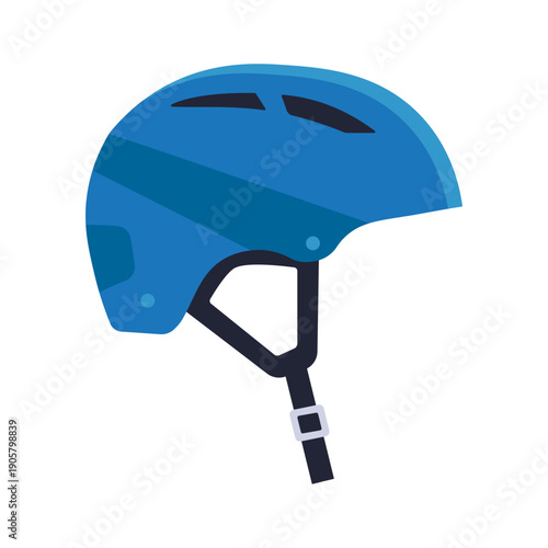 helmet vector illustration flat style front