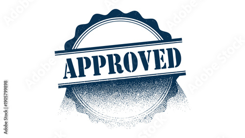 Approved Stamp: A detailed view of an APPROVED stamp, conveying certainty and permission.