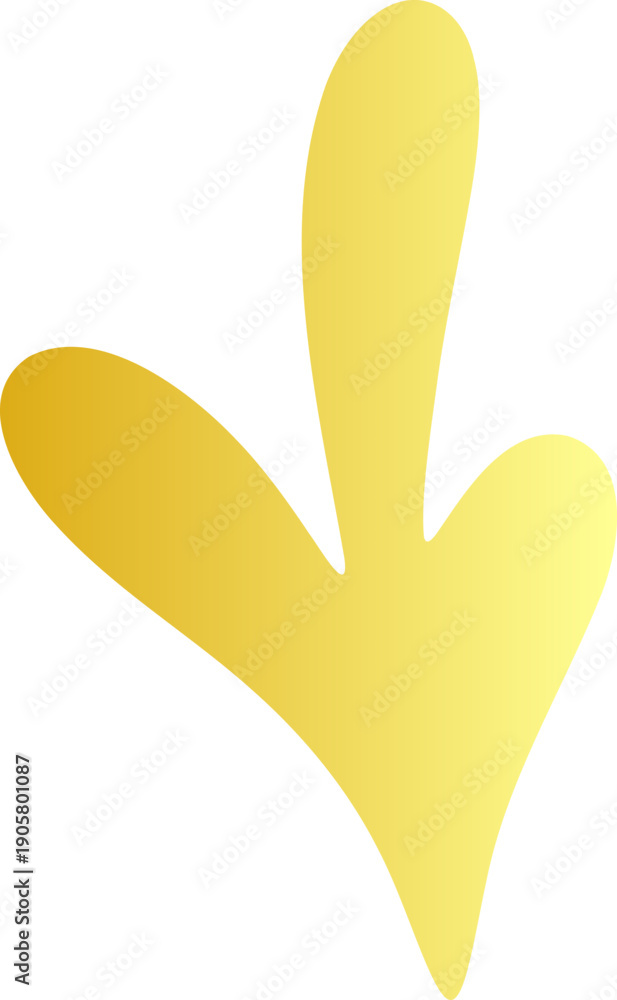 Obraz premium Hand drawn ornament arrow shape element