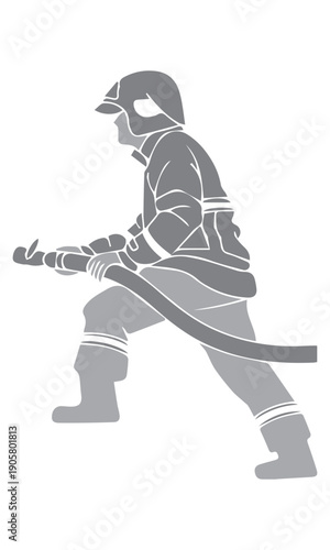 Firefighter with Hose