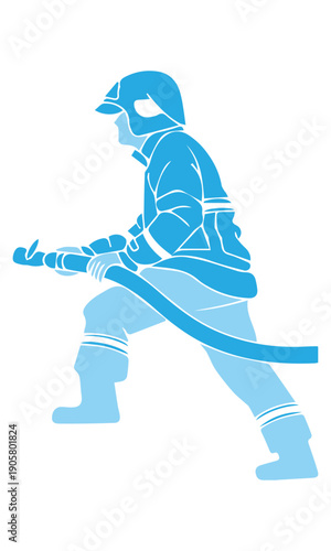 Firefighter with Hose