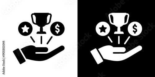 Benefit Icon Set Vector Collection Isolated In Black And White