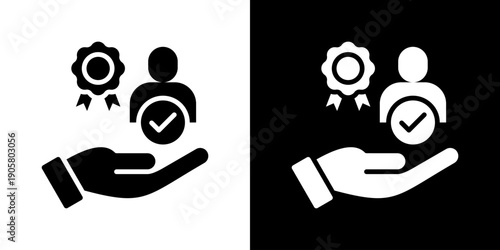 Trustworthiness Icon Set Vector Collection Isolated In Black And White