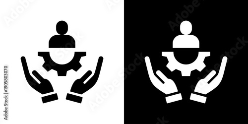 Respect Icon Set Vector Collection Isolated In Black And White