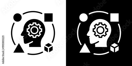 Adaptability Icon Set Vector Collection Isolated In Black And White