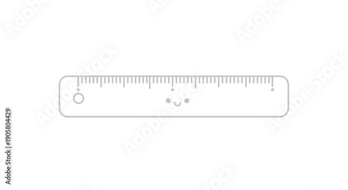 Cheerful measurement tool for educational, design and creative projects with minimalist approach
