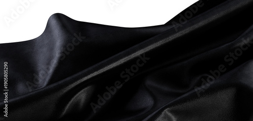 Fototapeta Close up of black fabric