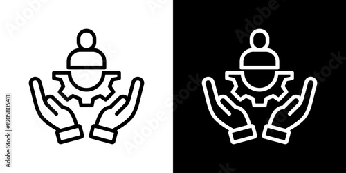 Respect Icon Set Vector Collection Isolated In Black And White
