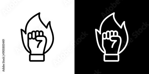 Empowerment Icon Set Vector Collection Isolated In Black And White
