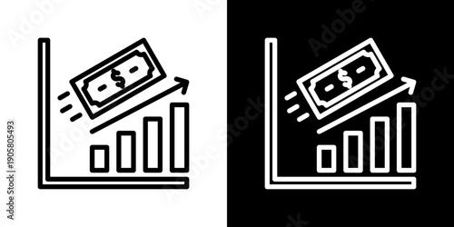 Profitability Icon Set Vector Collection Isolated In Black And White