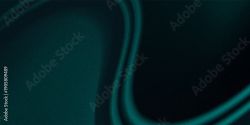 Black dark teal jade emerald sea aventurine green abstract background. Silk satin fabric. Glitter shimmer. Color gradient. Line stripe wave shadow. Drapery curtain. Luxury elegant subtle. Blank design