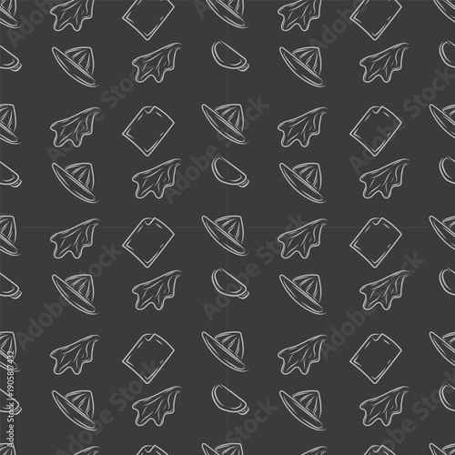 kitchen utensil seamless pattern element for culinary background
