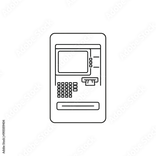 A detailed illustration of a vintage computer with a monitor and keyboard