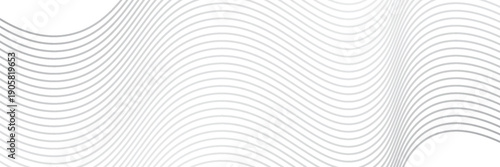 Abstract wave element for design. Digital frequency track equalizer. Stylized line art background. Vector illustration. Wave with lines created using blend tool.