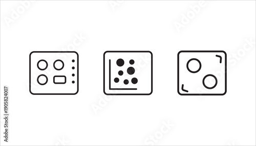 Heat Map icon set, Heat Map symbol design from Maps and locations collection. Simple element vector illustration on white background.