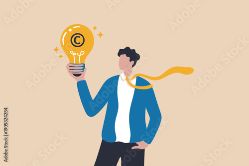 Professional holding a lightbulb symbolizing a brilliant business idea.