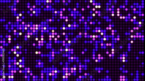 Wallpaper Mural Disco VJ Background Animation dot Pixel Light Purple in 4K Video Torontodigital.ca