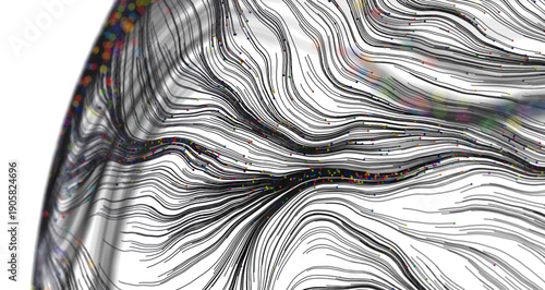 Abstract artwork featuring ...