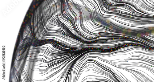 Abstract artwork featuring ...