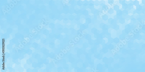 Abstract blue and white hexagon background. Futuristic digital hi-technology banner. Healthcare background. Vector.eps.10