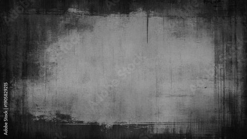 Gray grunge old aged retro vintage stone concrete cement wall black border