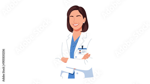 Dedicated Medical Professional: A confident doctor, radiating professionalism and expertise, stands ready to provide care and support.