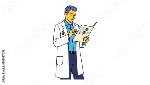 Physician's Consultation: A dedicated physician reviews a patient's medical records and discusses the importance of health