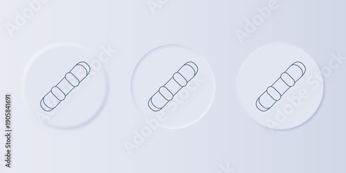 Grey Snowboard icon isolated on grey background. Snowboarding board icon. Extreme sport. Sport equipment. Set icons in square buttons. Vector