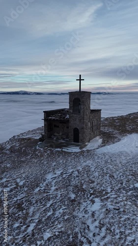 Sonnenuntergang Heukuppe - Rax Kircherl - Hochsteiermark - Österreich - Winter - Hochnebel - Nebelmeer - Alpen