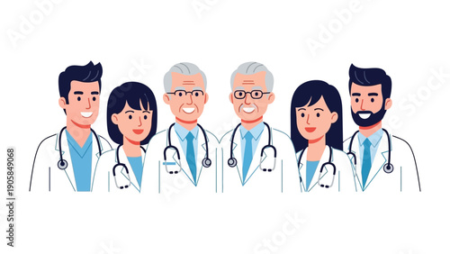 United Front of Medical Professionals: A group of dedicated healthcare providers, united in their mission to serve and heal, stand together in solidarity.