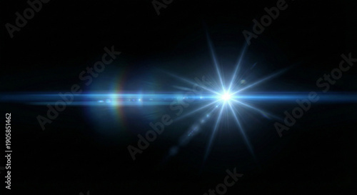 blue laser beam