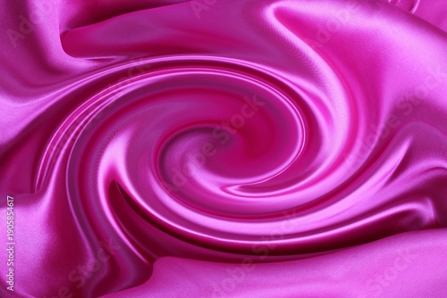 Pink silk curl. Abstract background.