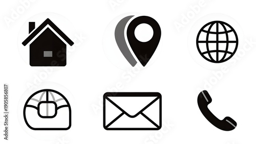 set of icons