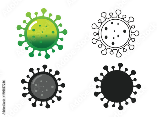 Virus Icon Art Design