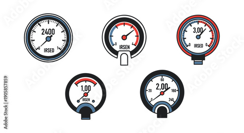 Pressure Gauge Line color unique design