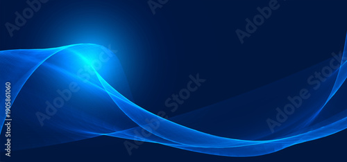 Abstract digital technology futuristic big data blue background, Cyber nano information communication, innovation future tech data, internet network connection, circuit board line dot illustration 3d