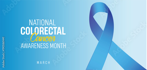 National Colorectal Cancer Awareness Month Colon Ribbon Screening Prevention Health, Banner, Poster, Post Background