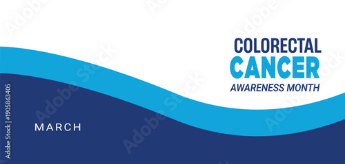 National Colorectal Cancer Awareness Month Colon Ribbon Screening Prevention Health, Banner, Poster, Post Background