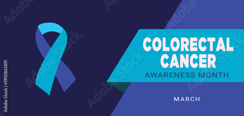 National Colorectal Cancer Awareness Month Colon Ribbon Screening Prevention Health, Banner, Poster, Post Background