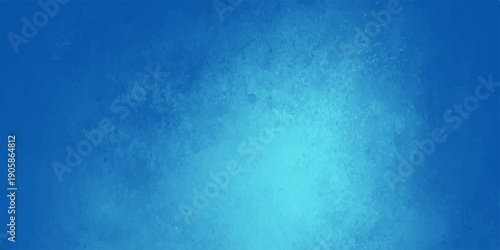 Abstract blue water background with a grunge texture and vintage aged paper design featuring a dark rough pattern on an old wall backdrop for a retro art poster