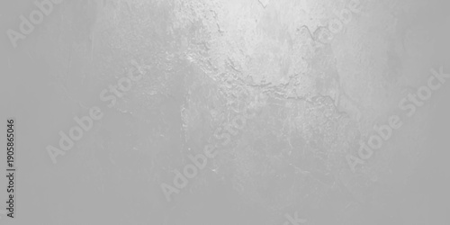 Aged white paint creates a textured grunge wall background with a rough cement pattern and vintage grey stone surface for a retro marble art design